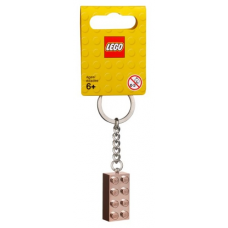 853793 2 x 4 Brick - Rose Gold Key Chain